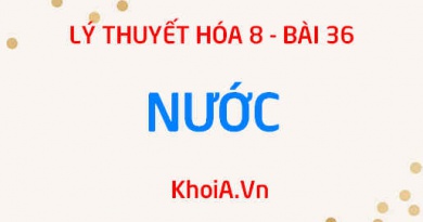 Tính chất vật lý, Tính chất hóa học và Thành phần hóa học của Nước H2O - Hóa 8 bài 36